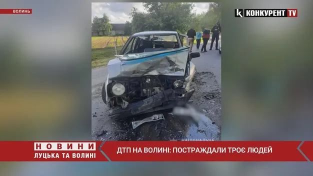 Лоб у лоб: на Волині біля кордону – ДТП з потерпілими (фото, відео)