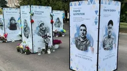 На Алеї Героїв у Нововолинську з'явилося ще 12 портретів (фото)