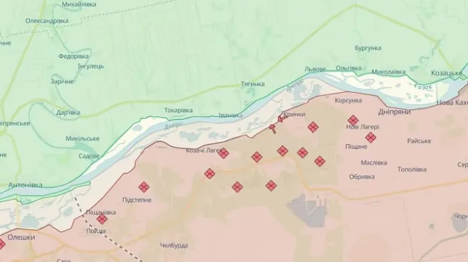 В ОК «Південь» спростували інформацію про зачищення плацдарму на лівобережжі Херсонщини