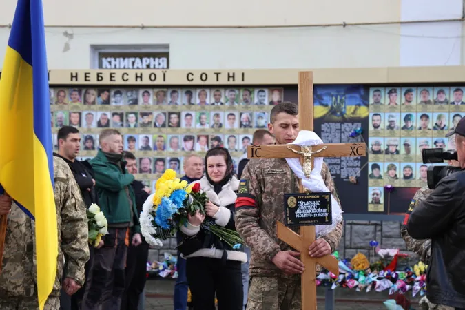 Небо плакало: Луцьк навколішки прощався з загиблим на Курщині бійцем Віктором Калеником