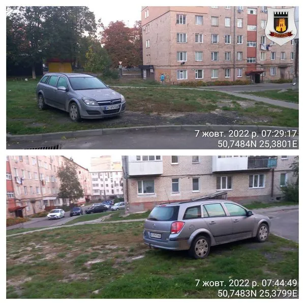 У Луцьку паркохами «окупували» зелені зони (фото)