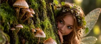 У лісах Полісся на старому дереві виросли капелюшки фей (фото)