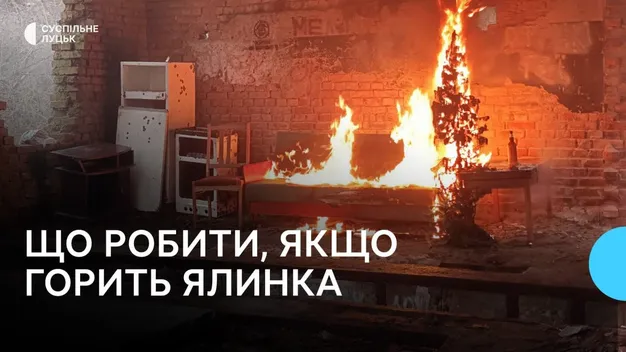 Що робити, коли горить ялинка: поради від луцьких рятувальників (відео)