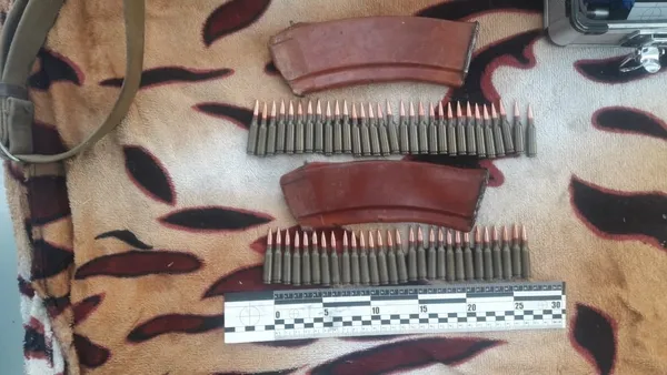 В автівці волинянина знайшли АК-74 з боєкомплектом та гранати Ф-1 (фото)