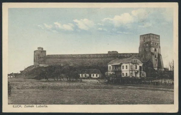 Поштівка з фото 1920-х років, де видно відсутність води. Фото з Національної бібліотеки Польщі.