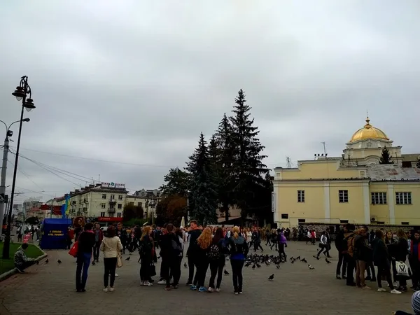 У Луцьку розгорнули рекордний синьо-жовтий стяг (фото)