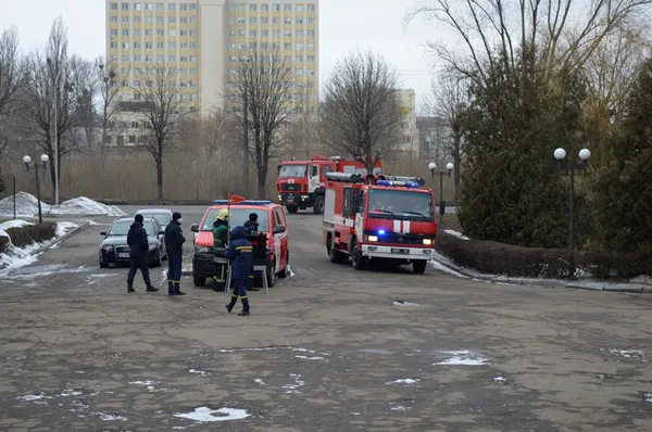 В готелі «Світязь» у Луцьку гасили «пожежу» (фото)