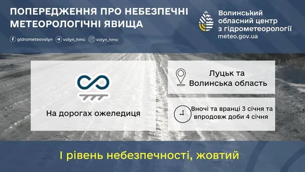 На Волині буде слизько: як довго