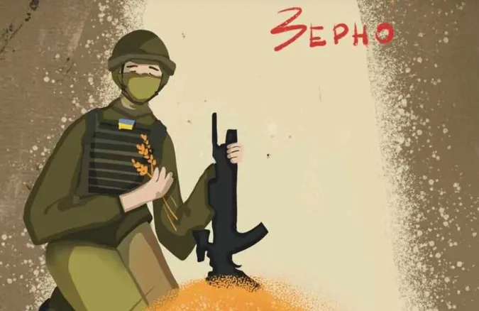 Художниця з Луцька створила картину про викинуте в Польщі зерно