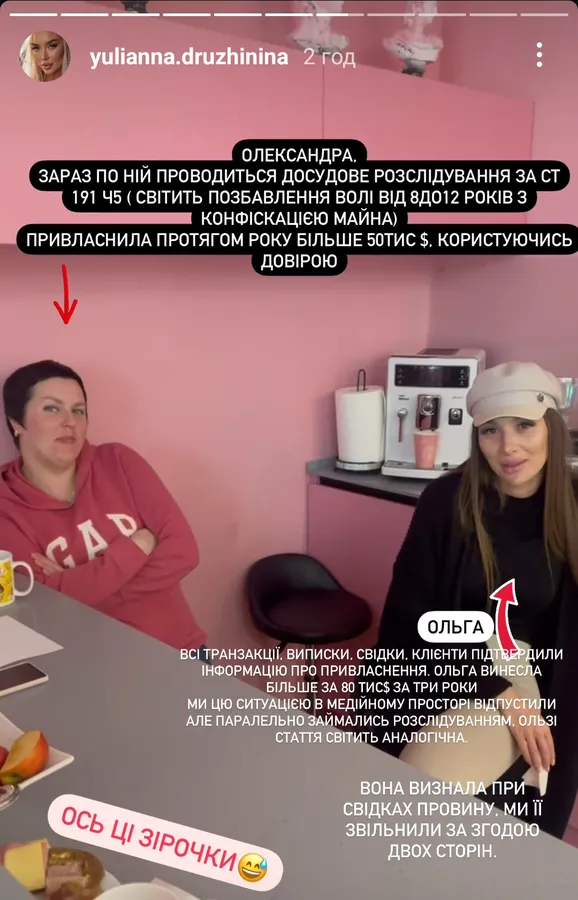 Бухгалтерки «кинули» луцьку бізнеследі Юліанну Дружиніну на 130 тисяч доларів: подробиці скандалу (фото, відео)
