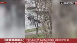 У Луцьку на вулиці Захисників України зіткнулися два автомобілі – утворився затор (відео)