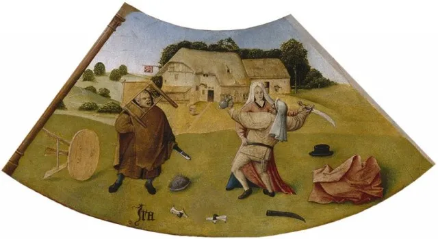 Ієронім Босх. Фрагмент твору «Сім смертних гріхів». «Гнів», 1475-1480 роки