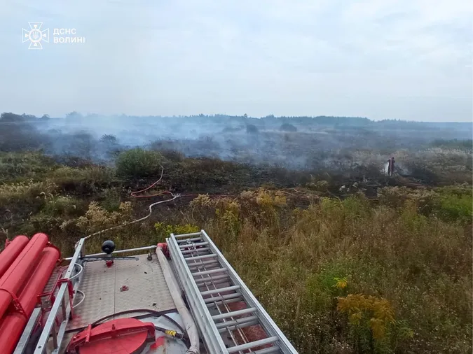 На Волині горять торф'яники (фото)