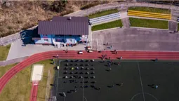 Показали стадіонне засідання сесії Луцькради з висоти (фото)
