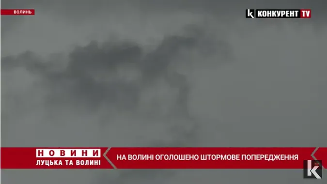 Пориви вітру та дощ: на Волині оголосили штормове попередження (відео)