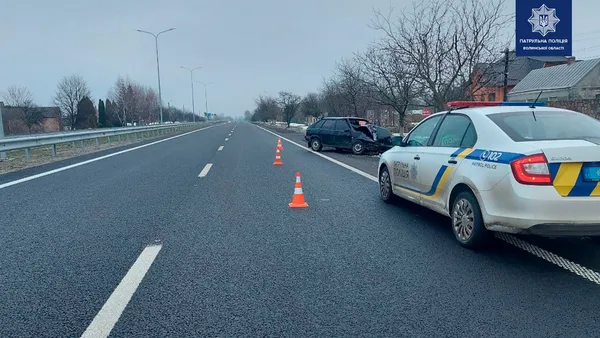 Заснув за кермом: у Піддубцях авто влетіло в дерево (фото)