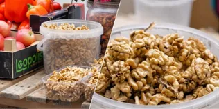 Волоські горіхи на вагу золота: які ціни на осінні продукти в Луцьку (відео)