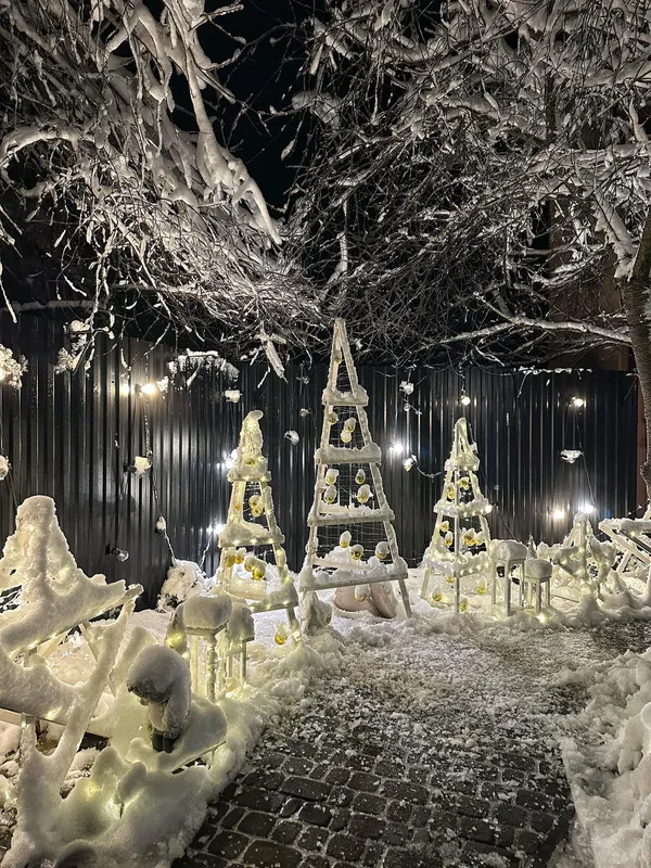 Сніг, бурульки і гірлянди: магічний Любешів на зимових фото