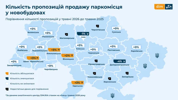 Паркінг у новобудові: скільки коштує купити паркомісце для авто у Луцьку (інфографіка)