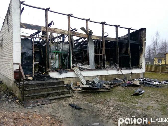 На Волині вщент згорів магазин