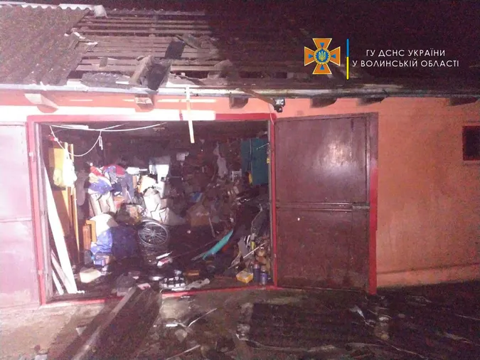 У селі на Волині палав будинок