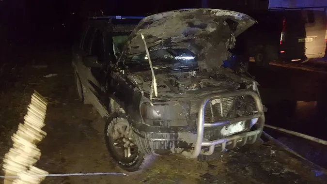 У Луцьку згоріло авто волинського активіста (фото, оновлено) 