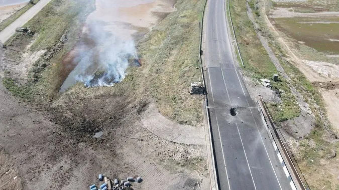 Окупанти заявили про обстріл Чонгарського мосту (фото, відео)