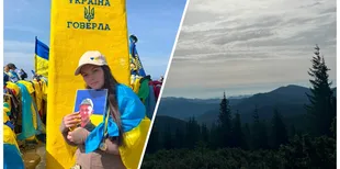 «Я так високо до тебе піднялася»: волинянка підкорила Говерлу в пам'ять про загиблого чоловіка-Героя (фото)