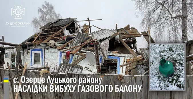 Приміщення рознесло: на Волині у будинку вибухнув газовий балон