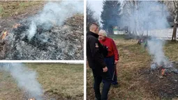 У Луцьку муніципали зловили палія сухої трави