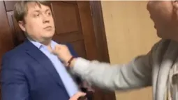 В аеропорту "Бориспіль" побилися Герус та Ляшко (відео)