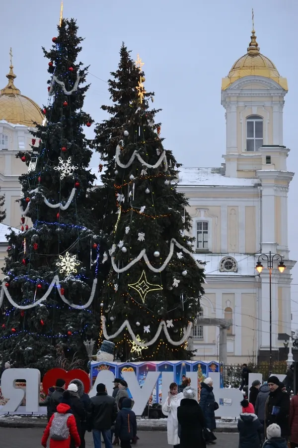 У Луцьку засвітили головні ялинки (фото)