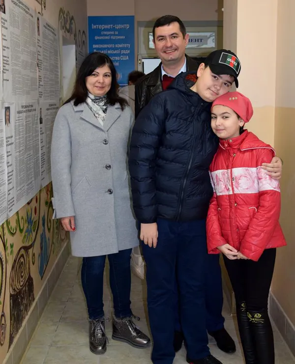 Перший заступник міського голови Луцька Григорій Недопад з родиною