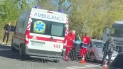 Постраждала жінка: на Волині ДТП за участі вантажівки та двох легкових авто (відео)