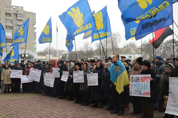 «Ми посадимо їх на нари» , - лучани вимагають відставки уряду Яценюка
