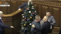 "Махач" у Верховній Раді: Гузь напав на Шуфрича (відео)