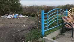 Зник бак: оглядовий майданчик в Луцьку потопає в смітті (фото)