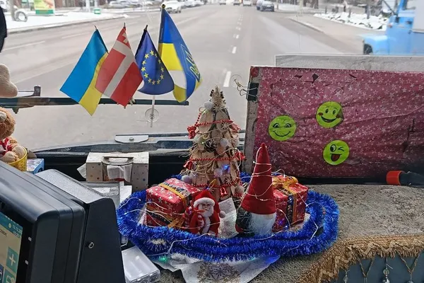 Кабіна тролейбуса, на якому їздить Наталія