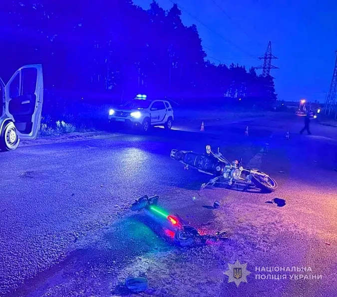 Виїхав на смугу зустрічного руху і збив дитину на електросамокаті: на Волині затримали п'яного мотоцикліста (фото)