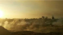 У Києві горить сміттєзвалище: столиця в диму (фото)