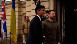 В Україну приїхав прем'єр-міністр Британії Ріші Сунак (відео)
