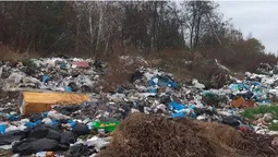 У Луцькому районі виявили стихійне сміттєзвалище площею понад чверть гектара (фото)