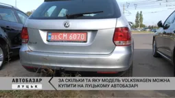 Passat, Caddy та Golf: за скільки можна купити Volkswagen на Луцькому автобазарі (відео)