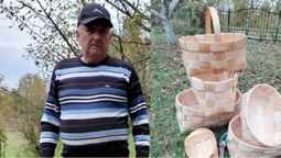 Пенсіонер з Волині робить із сосни коробки, які розкуповують на базарі (фото)