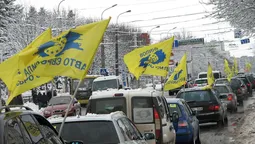 Протестувальники на "євробляхах" порушували Правила дорожнього руху 