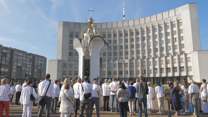 У День Незалежності України в Луцьку вшанували борців за волю (фото, відео)
