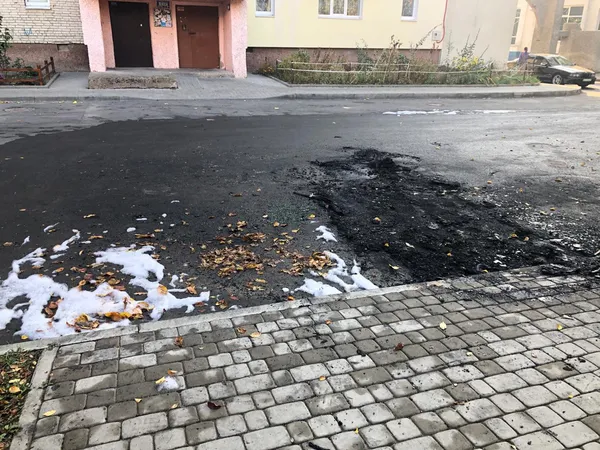 У Луцьку на Соборності горіло авто (фото, оновлено)