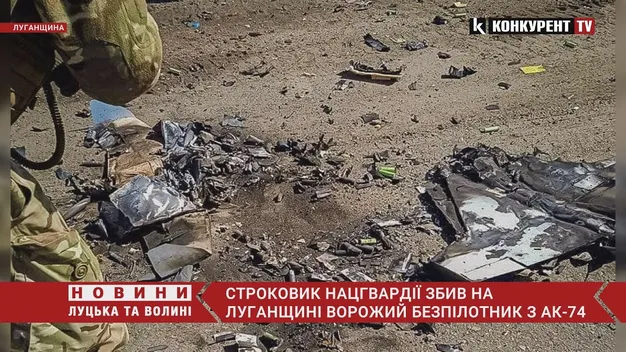 На Луганщині строковик з автомата збив безпілотник рашистів (фото, відео)