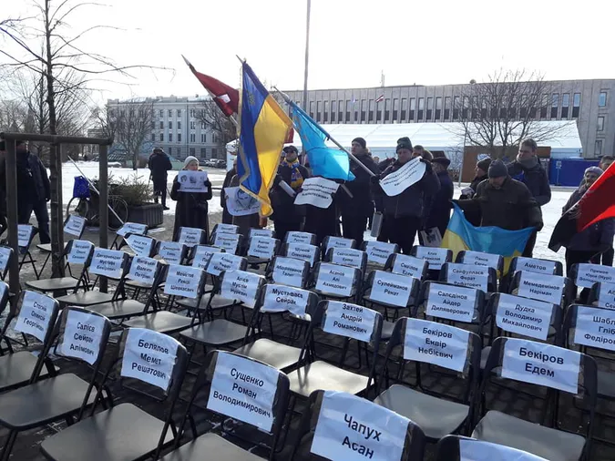 У Ризі закликали звільнити українських політв’язнів із російських тюрем (фото)