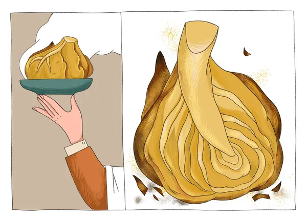 Печена капуста. Ілюстрація: Марися Рудська